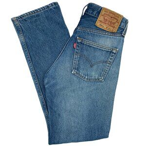 VINTAGE LEVIS 501xx DENIM JEANS MEDIUM BLUE W 28 L 29